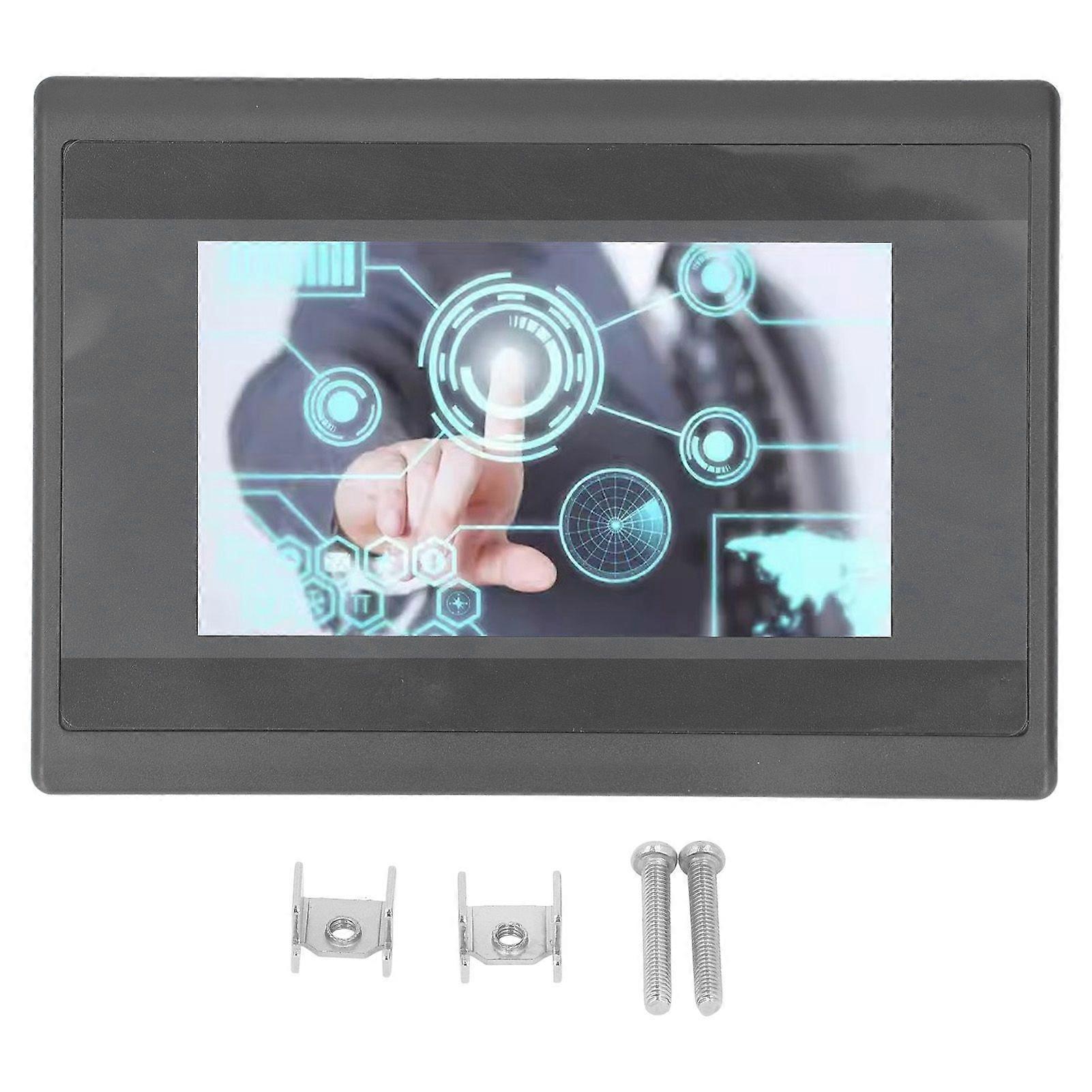 HMI Touch Screen 4.3in TFT LCD Display PLC Control Screen 12 in 8 Out DC 24V 5A Relay Output for FX3U20/40/48MRT