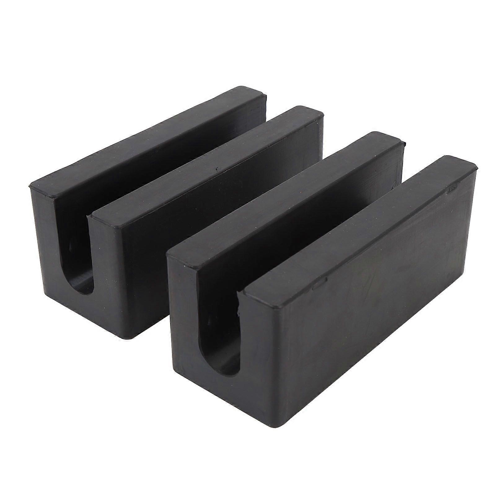 2pcs Outboard Motor Transom Saver Minimizes Bump Strain Rubber Trailering Boat Motor Support for Single Ram Outboard