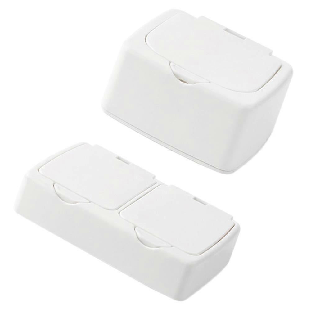 Cotton Swabs Dispenser Gadget Container for Storage 4Pcs Set
