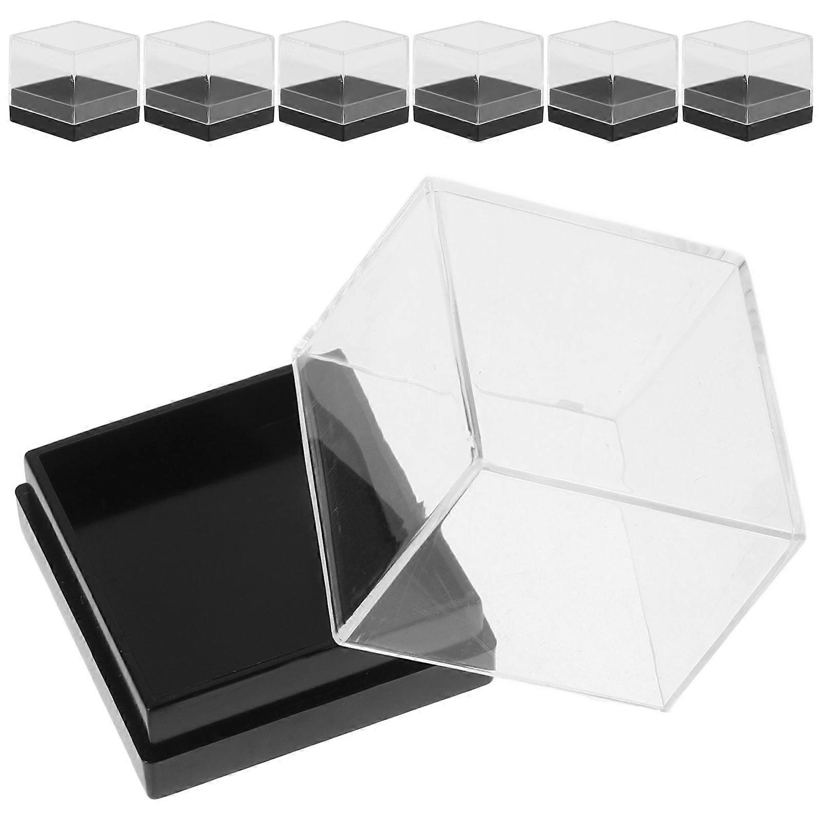 Mineral Display Stand Mini Clear Acrylic Box for 90Pcs Storage
