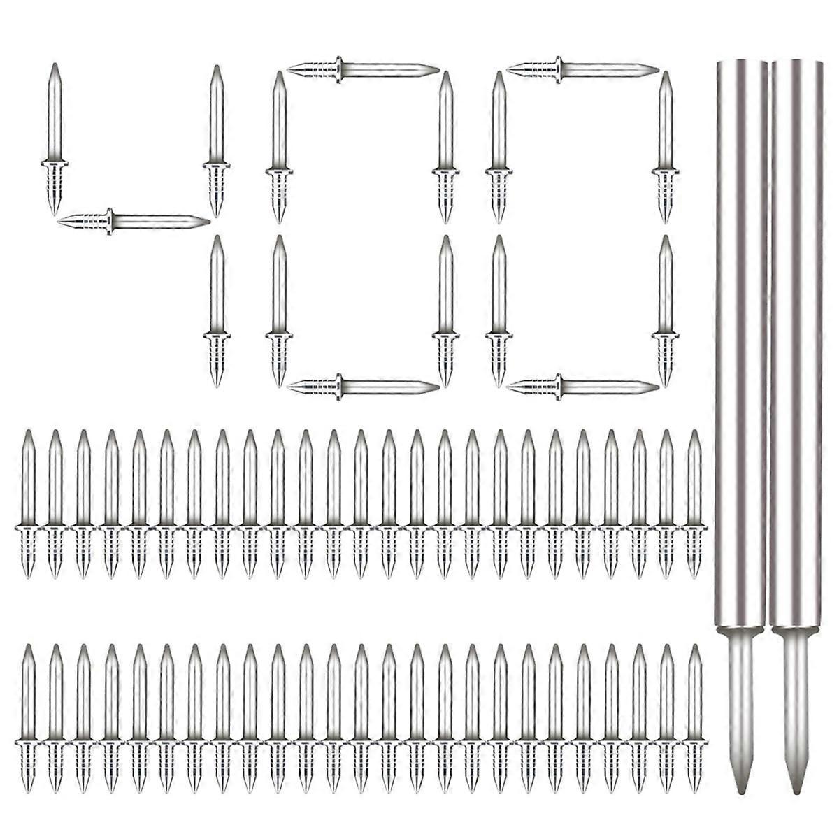 400Pcs Seamless Nails Double-Headed Screw, with Sleeve Tool