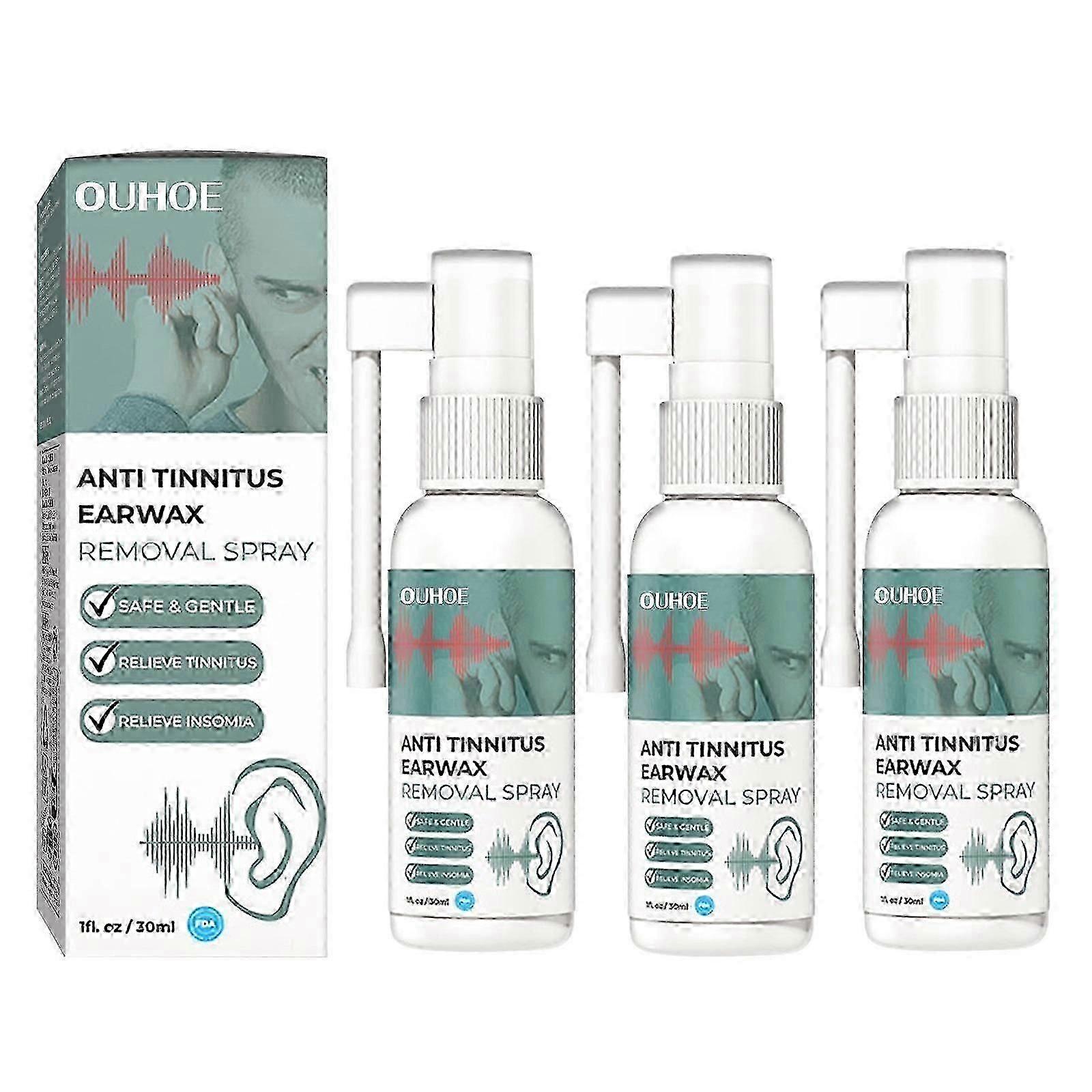 رذاذ استعادة السمع ، رذاذ تنظيف شمع الأذن ، طنين الأذن للأذن