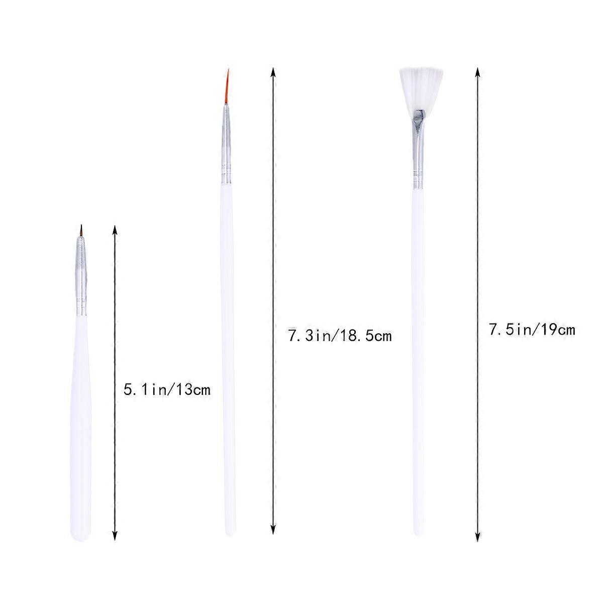 Fondant Sugar Craft Pen Cake Painting Brushes Artists Cookies Creating 3D Effect Flowers 15-Piece
