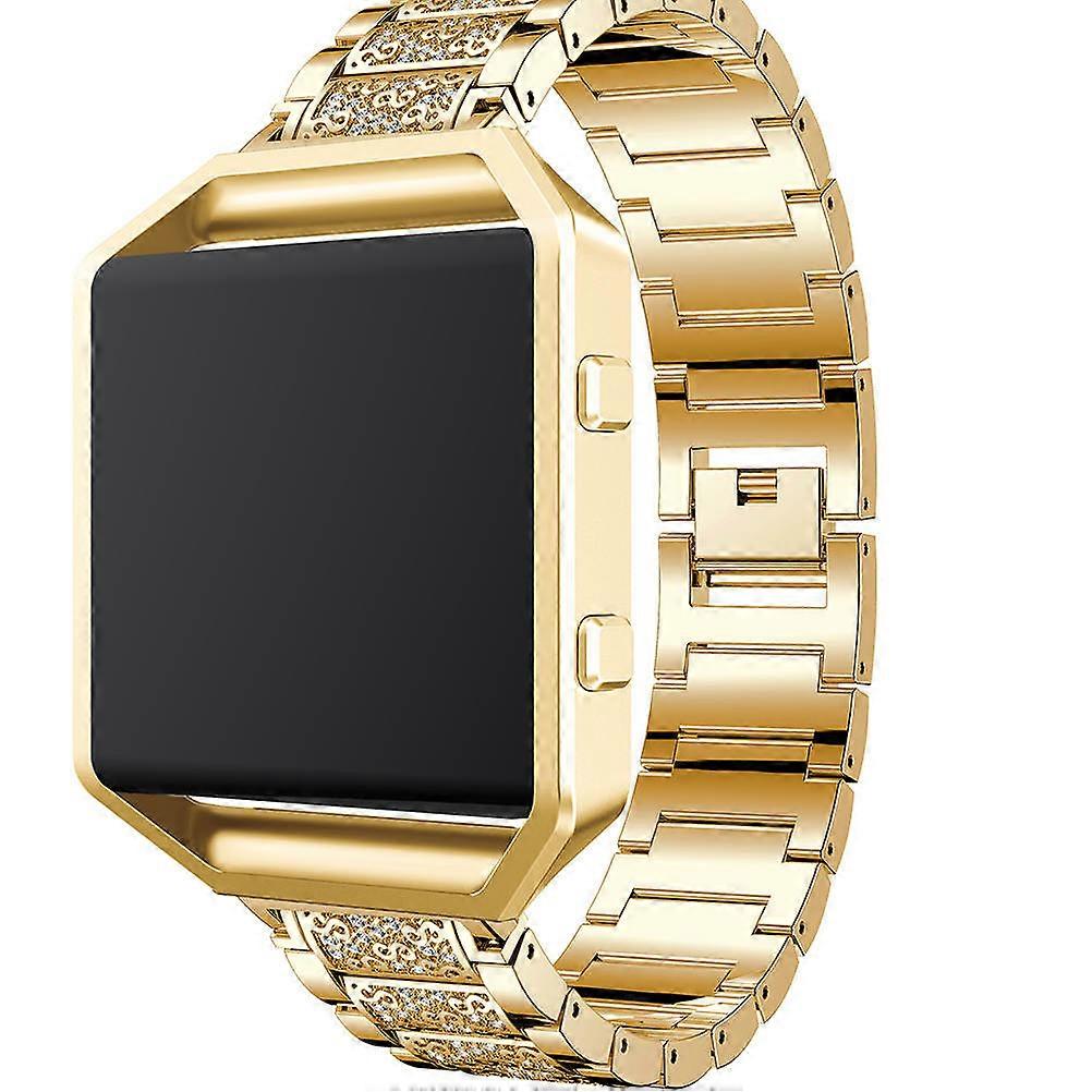 Golden Watch Band for Watch Replacement Strap Compatible with Fitbit