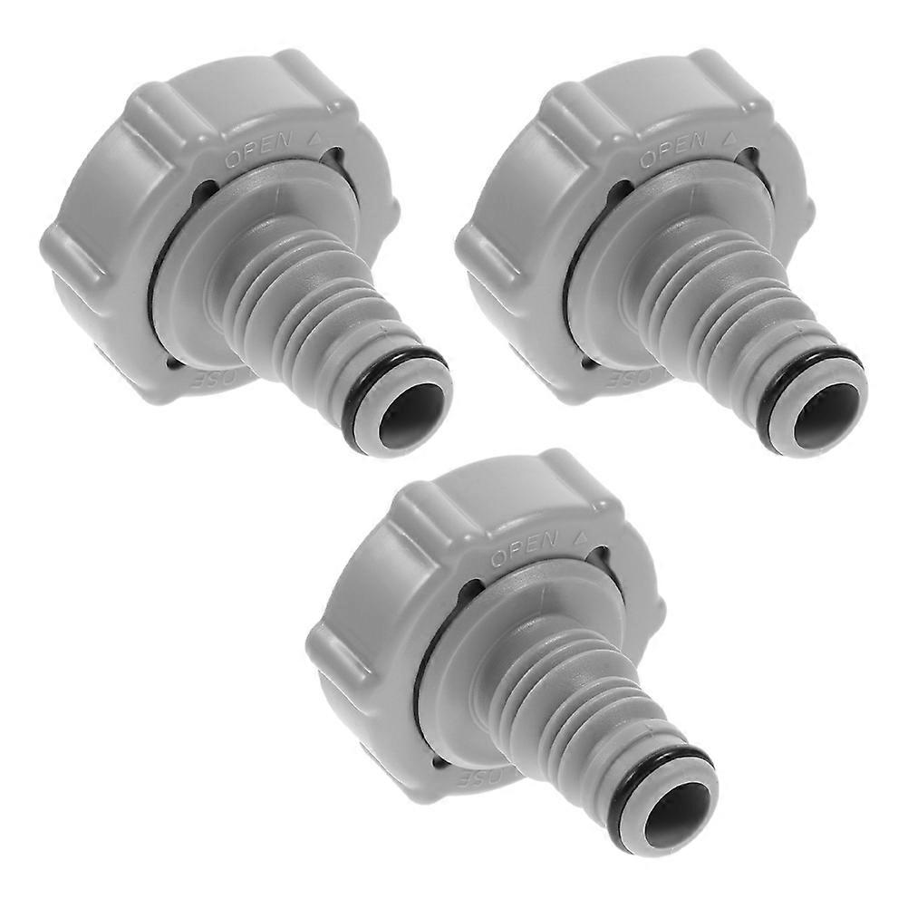 Pool Cleaner Hose Connector 6 Pcs Grey PE Ideal For Pool Maintenance Connecting Efficiently