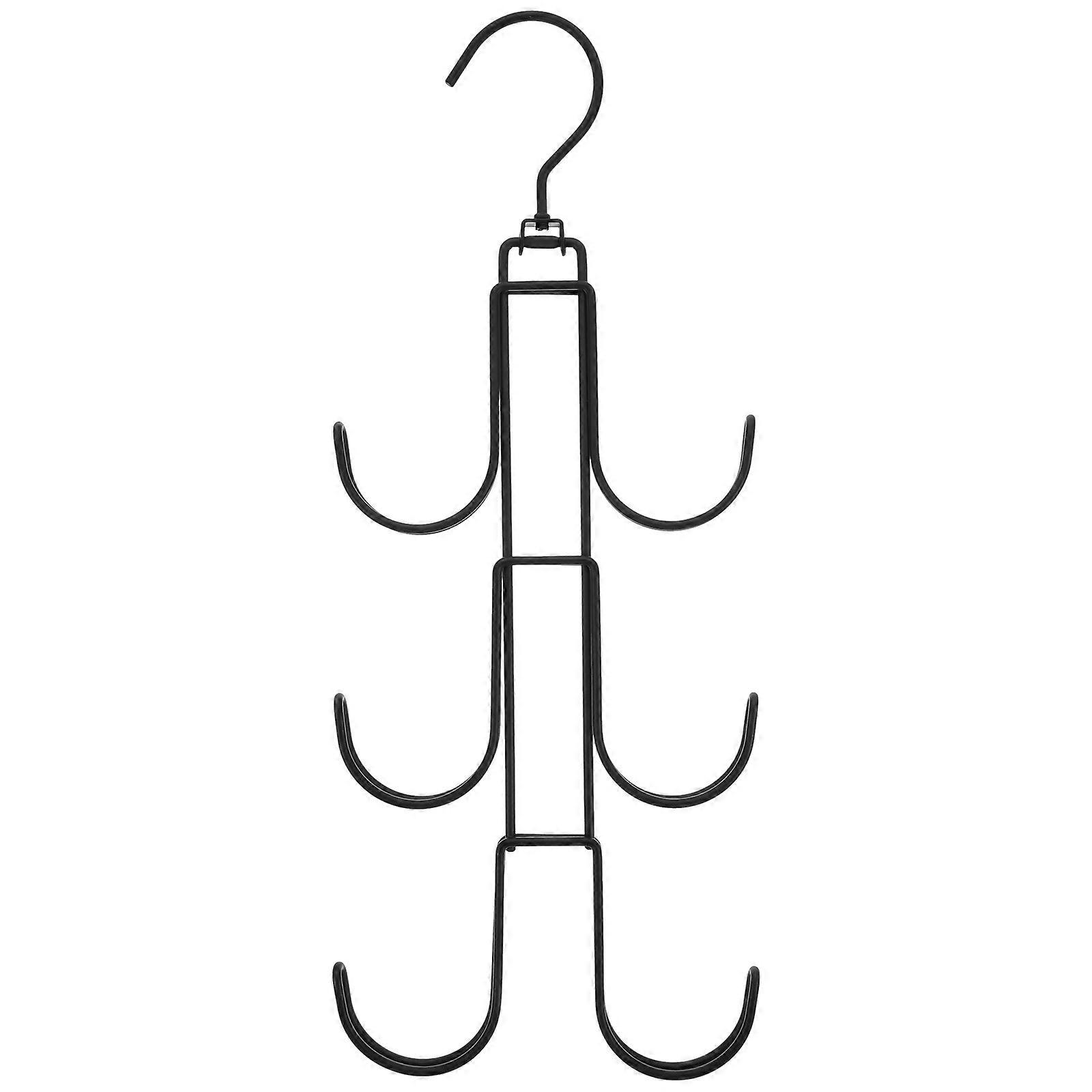 Belt Hanger for Clothes Black Rotating Handbag Hanger 4Pcs