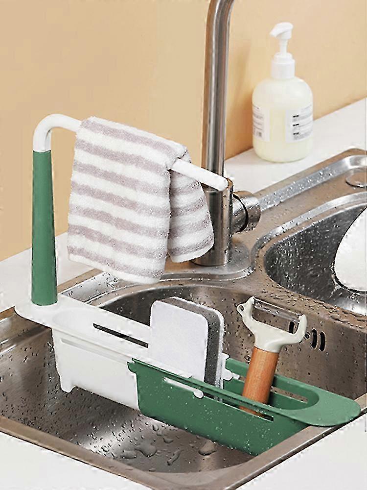 Compact Yellow Sink Storage Rack: Telescopic 2025