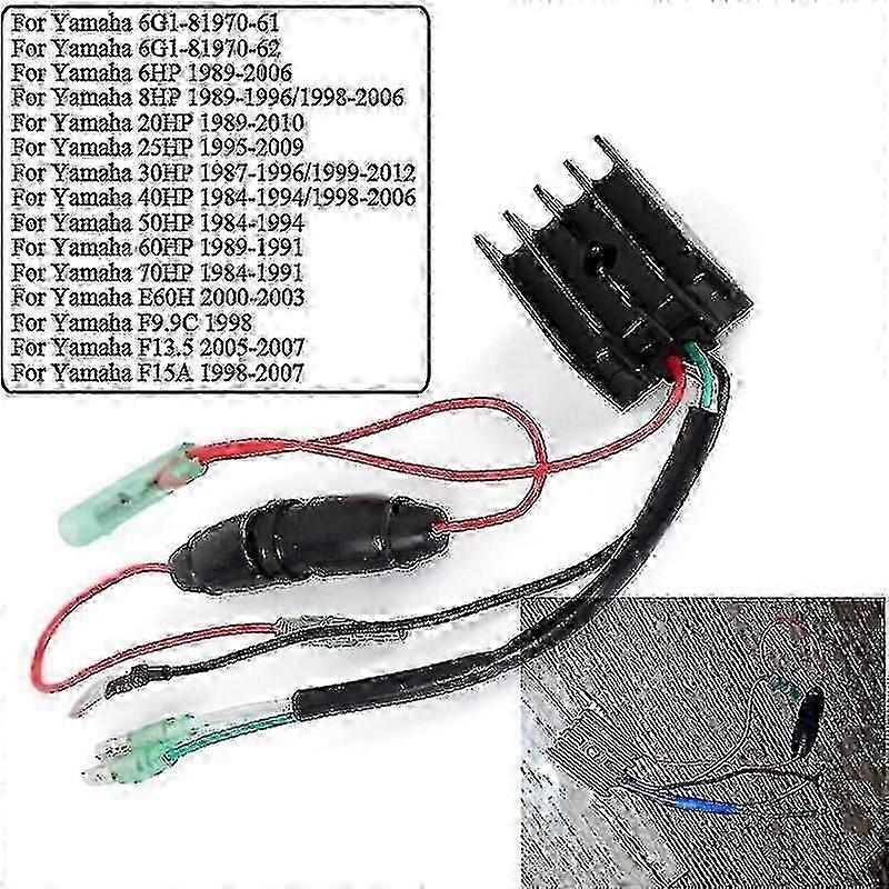 Yamaha Regulator Rectifier for 6HP to 70HP Outboards - Compatible with E60H, F99C, F135, F15A Models