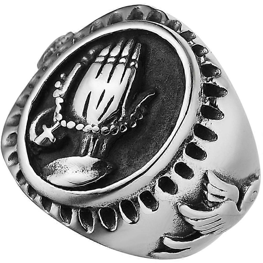 Stylish Ring Jewelry for Decor Praying Hands Ring 5Pcs Set