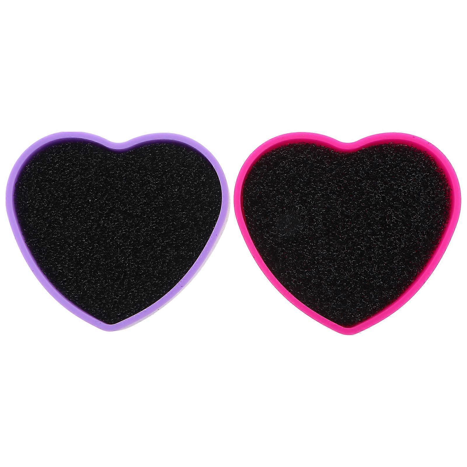 Makeup Brush Cleaning Box Silicone Tool for Cleaning 2Pcs Assorted Color