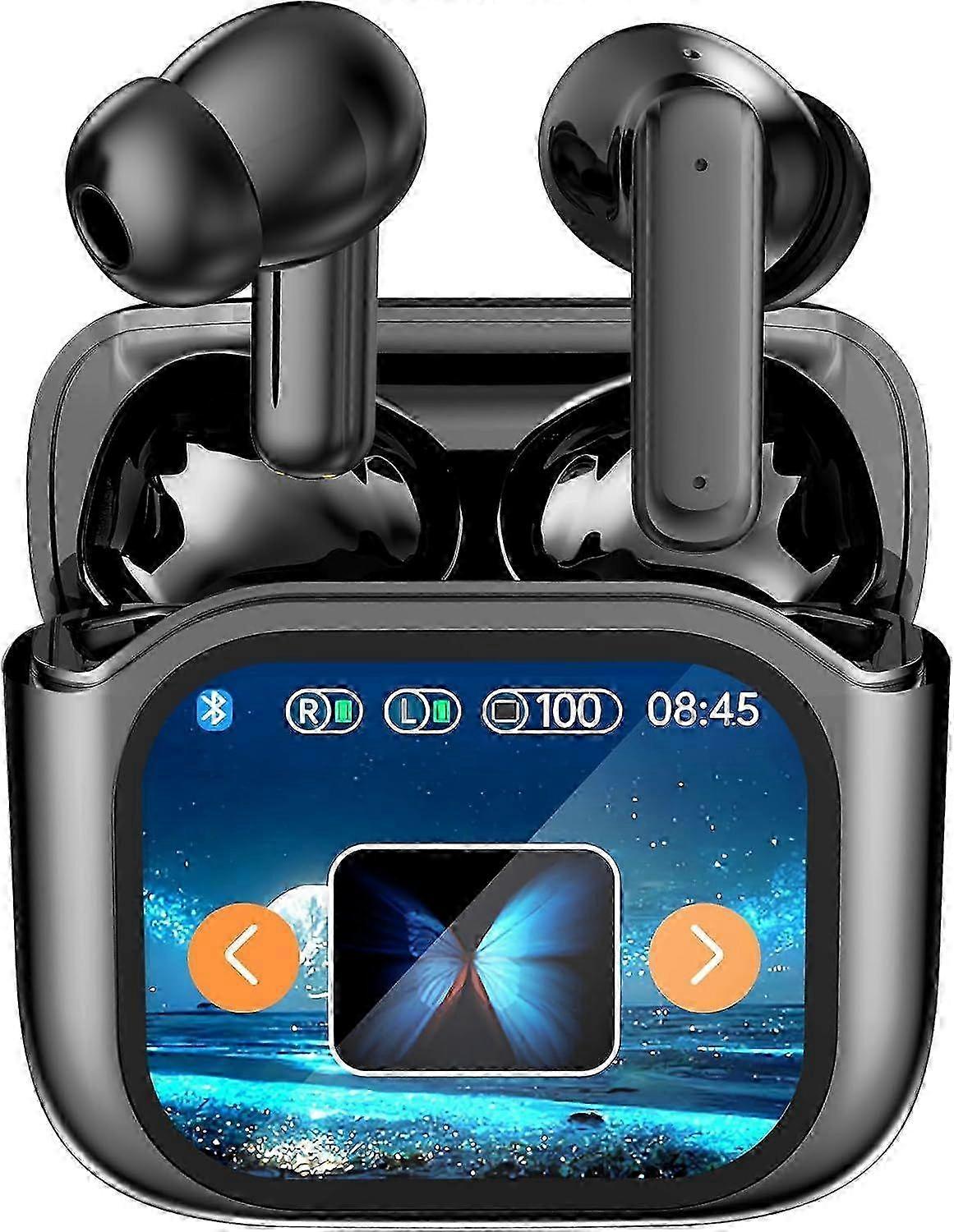 2025 Latest Model AI Language Translation Earbuds, LCD Touch Screen OWS 2025