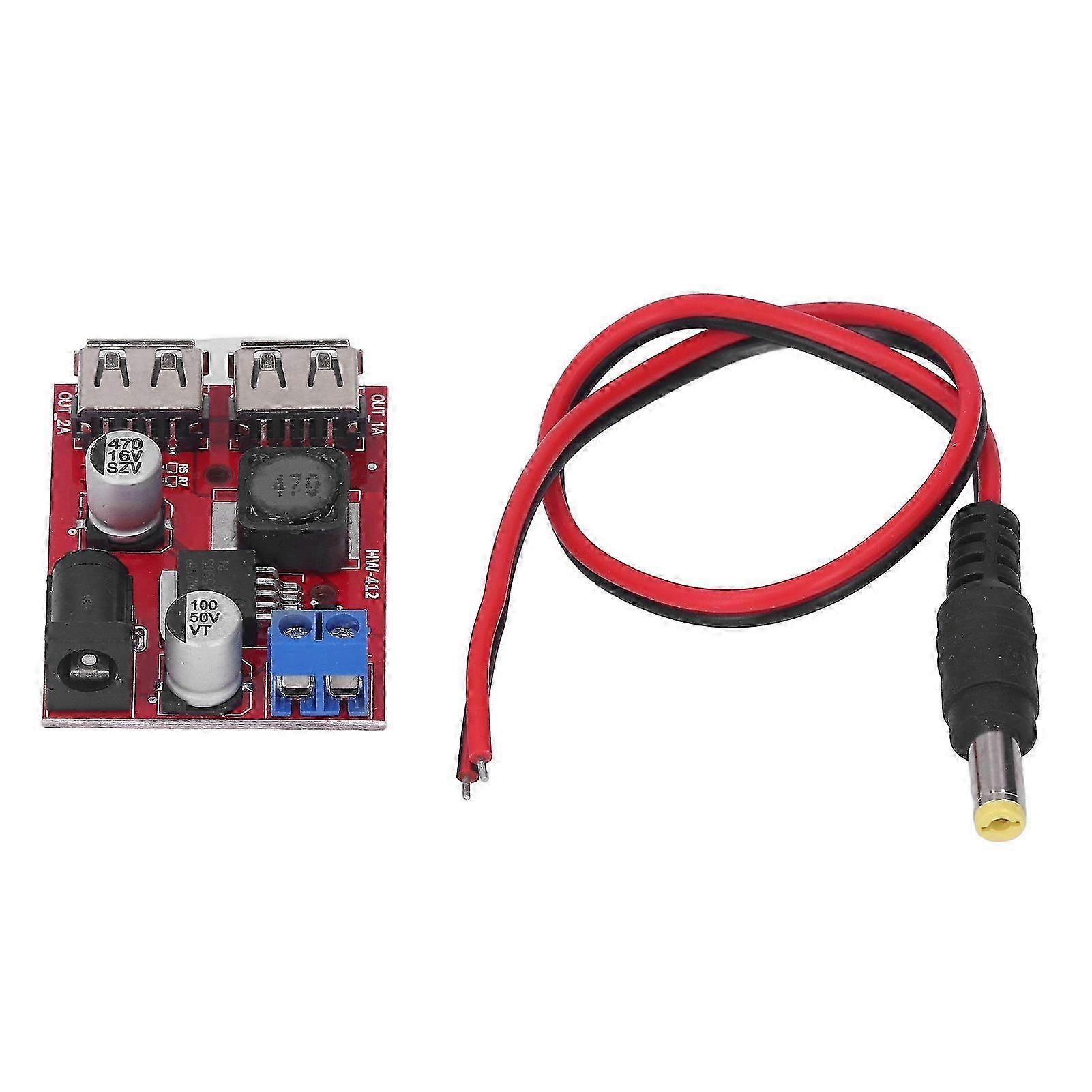 2025 Solar Power Buck USB Circuit Board, High Efficiency Converter With Load Protection for Car Power Supply Applications, Adjustable Voltage Regulato