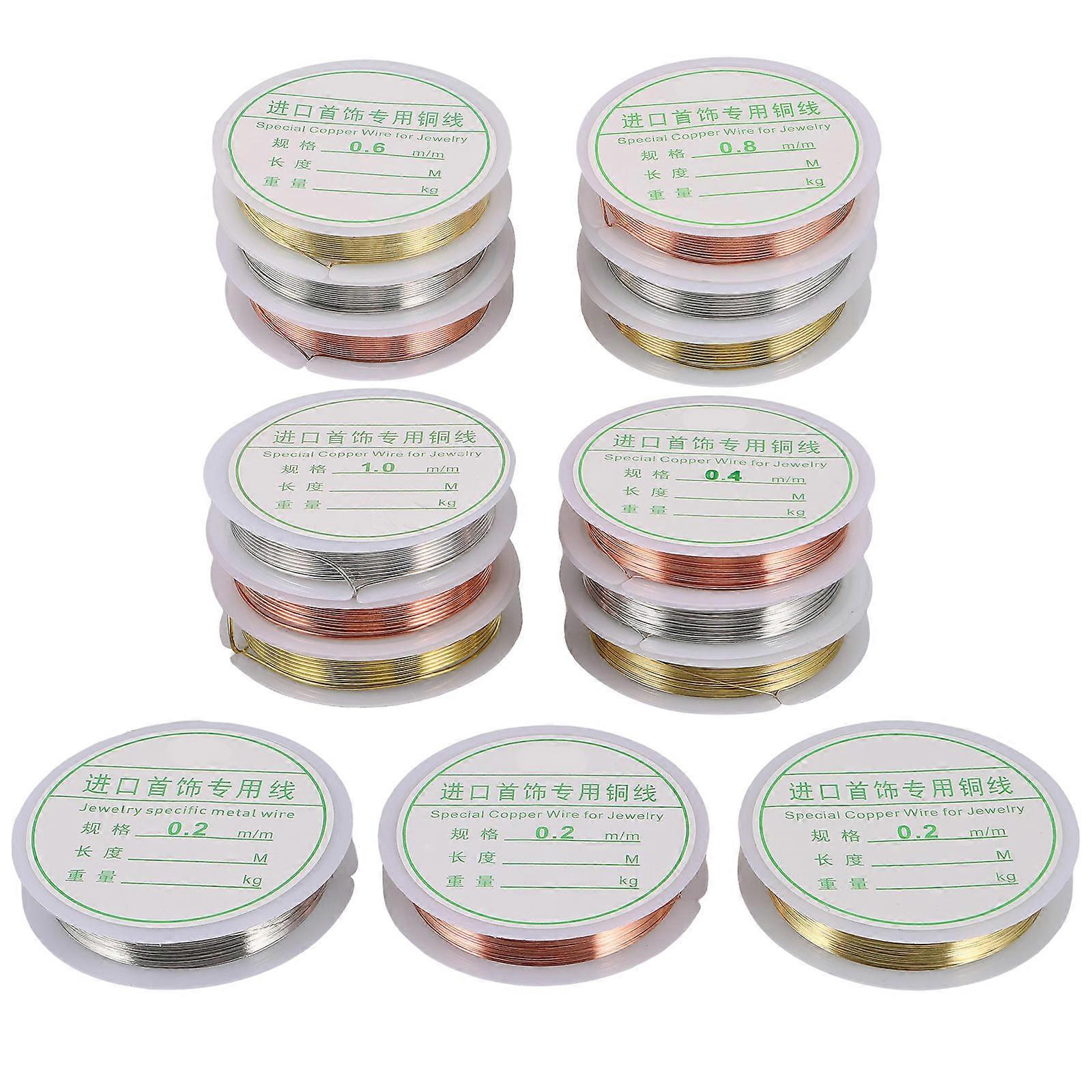 Tarnish Proof Copper Wire 75 Rolls for Jewelry Making and DIY Crafting