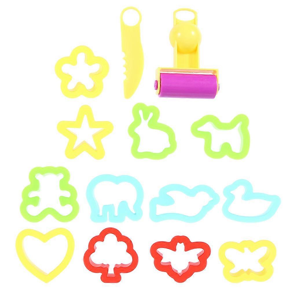 Plasticine Toy Mold Kids Molds Assorted Color Creativity Development Playtime 28Pcs
