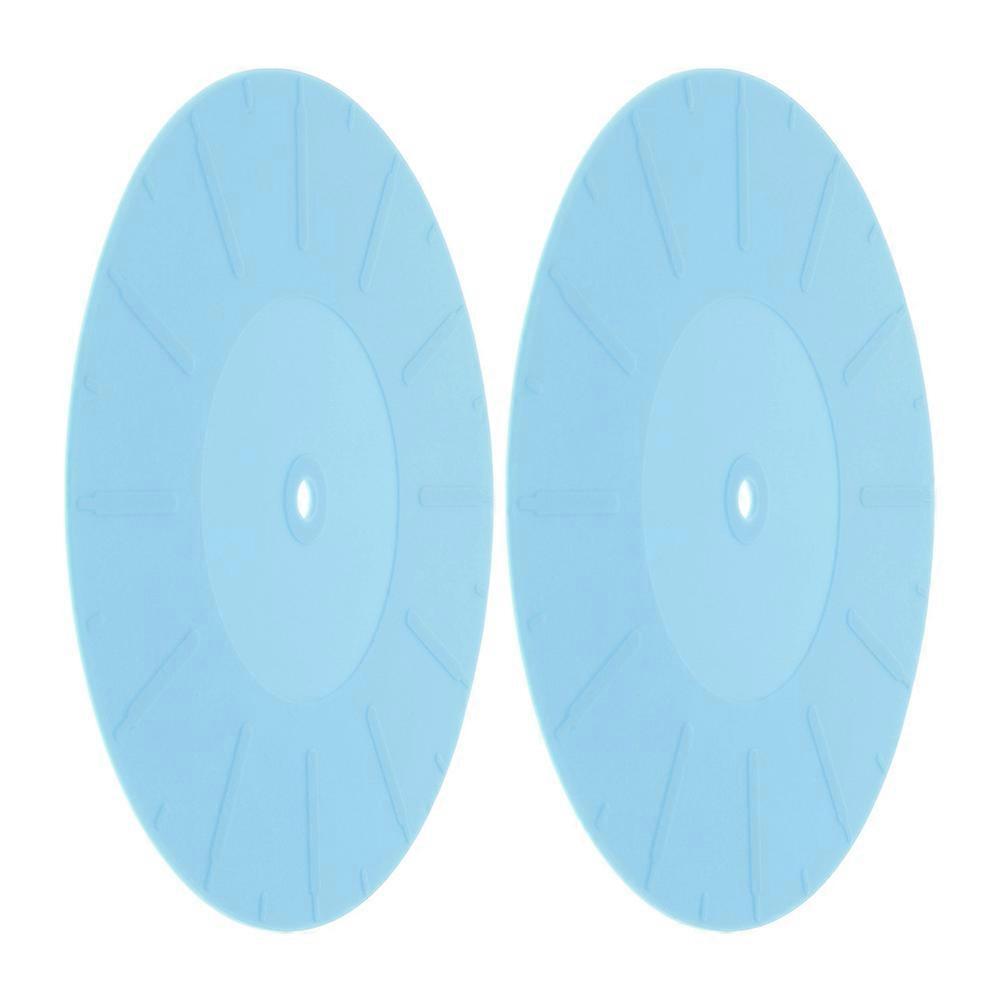Record Protective Pad Silicone Turntable Mat for 4Pcs Blue Set