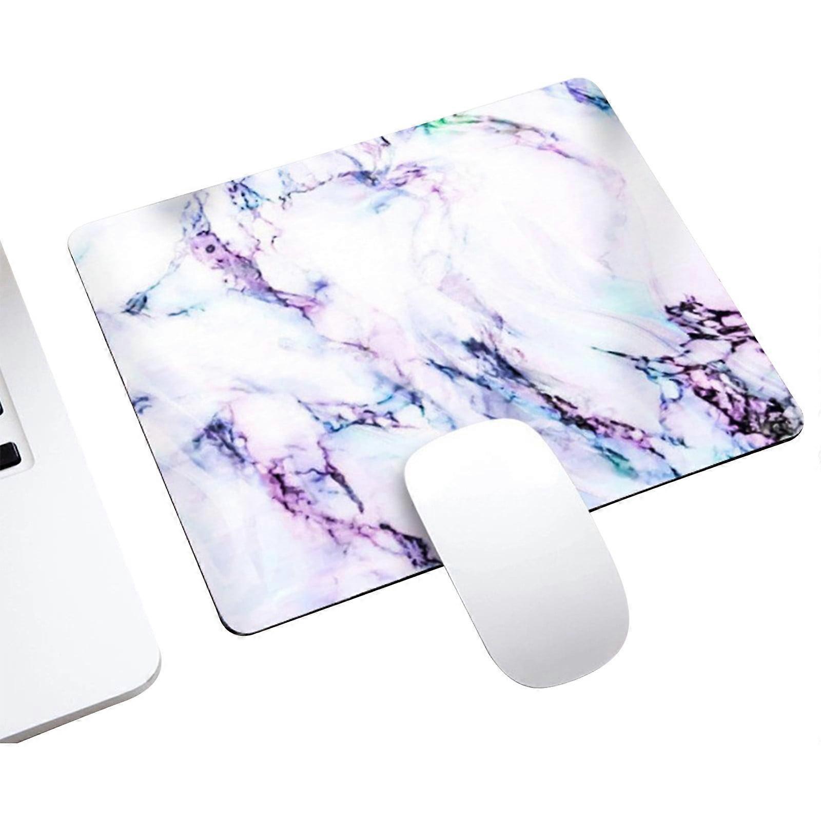 Marble- Round Mouse Padï¼ Square- Waterproof- Non- Rubber Base Mousepads Washable Mousepads With Lycra Cloth For Office Laptop