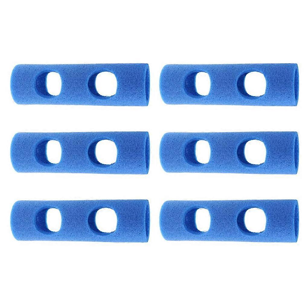 Pack of 6 Swimming Noodles Connector Woggle with 2 Crossed Holes Training