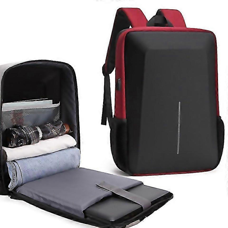 For Men Business Shoulder Usb External Interface Computer Bag Color 8001j Red