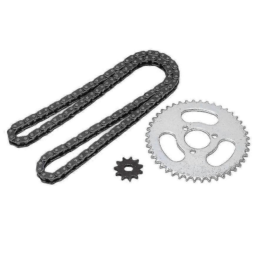 High Power T8F Gear Chain Set for Modified Karts ATVs Front and Rear Sprocket Replacement
