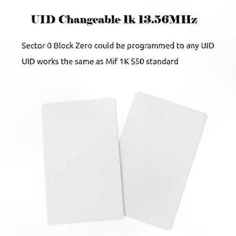 10 Pack Rewritable RFID Cards 13.56MHz IC NFC Keyfobs Customizable Data Storage Solution