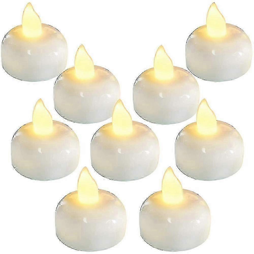 Waterproof Flameless Floating Tea Light Battery Flickering Led Candle