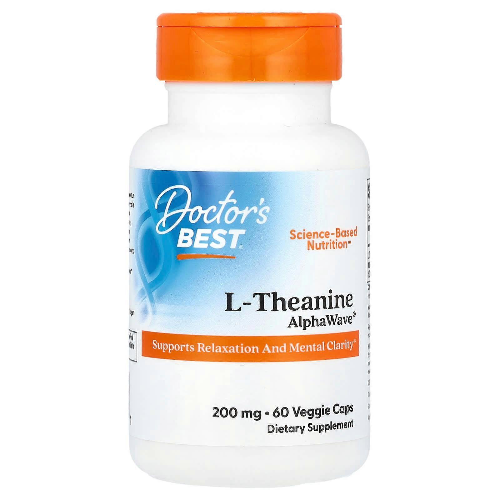 L-Theanine, AlphaWaveÃÂÃÂÃÂÃÂÃÂÃÂÃÂÃÂ¬ÃÂÃÂÃÂÃÂÃÂÃÂÃÂÃÂ, 200 mg, 60 Veggie Caps