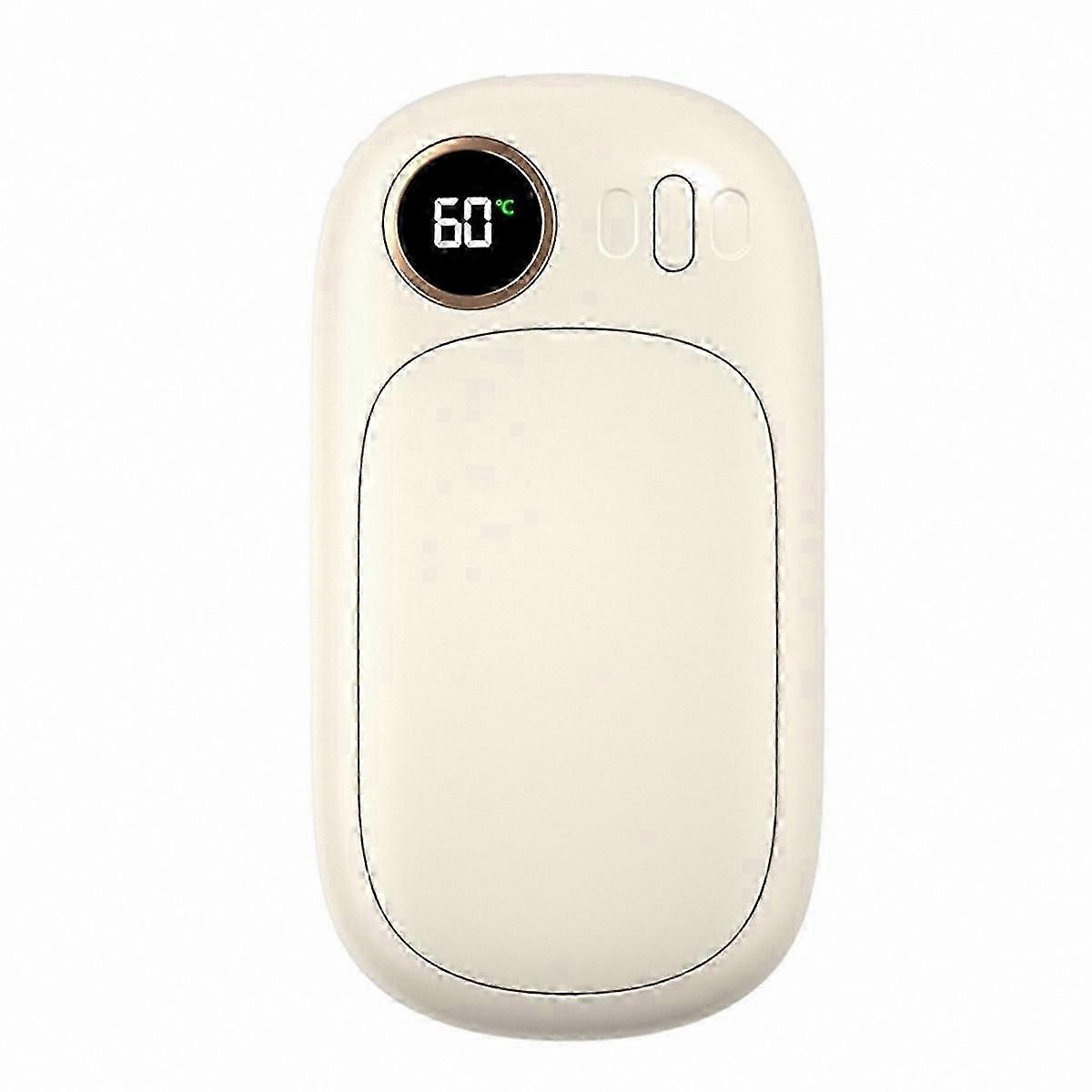 Portable Rechargeable Hand Warmer with 5 Temperature Settings 40C-60C 6000mAh Power Bank Function