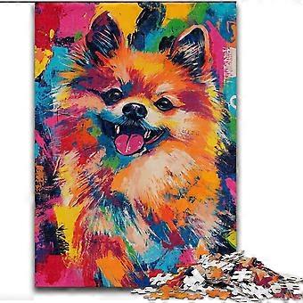 Quebra-cabeças para adolescentes e adultos Cachorro da Pomerânia para adultos, jogo desafiador para presentear toda a família - PT 713
