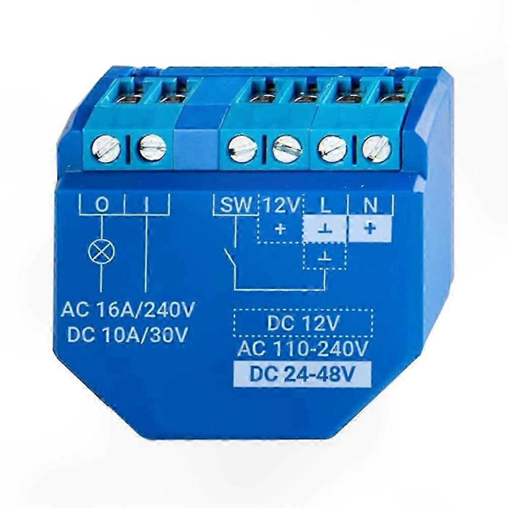 Shelly Plus 1 Smart WiFi Relay Switch for Home Automation, Control Lights, Garage Doors, Monitor Power via App