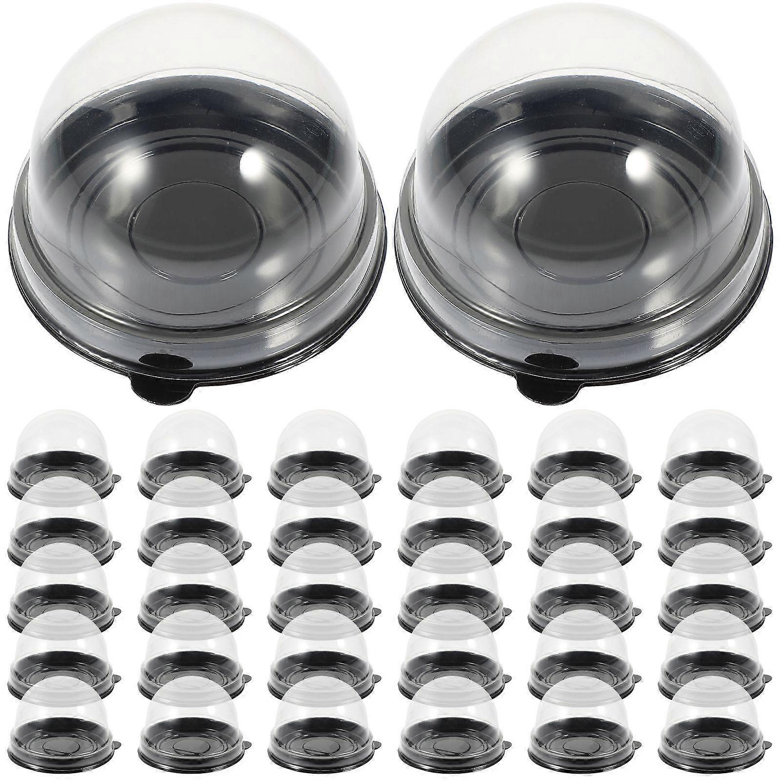 50Pcs Baking Cake Dome Cases Individual Cupcake Boxes Cake Containers Baking Supplies
