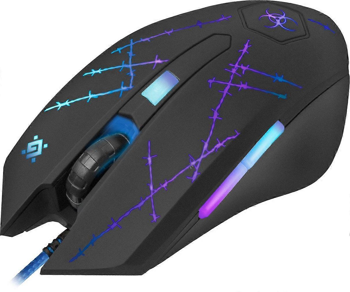 Defender Forced Gm-020l Mouse Gaming Ambidextrous Usb Type-a Optical 3200 Dpi