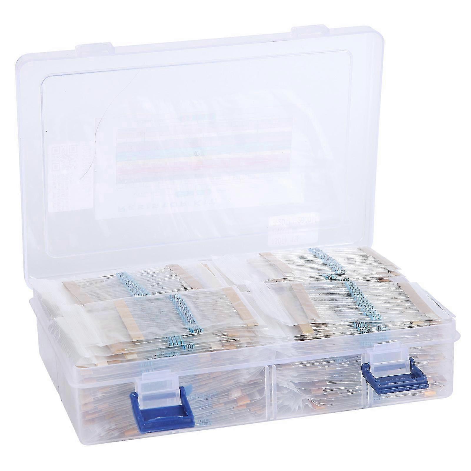 2600 Pcs High Accuracy Insulation Heatresisting Anticorrosion Assorted Resistors for DIY Projects Experiments