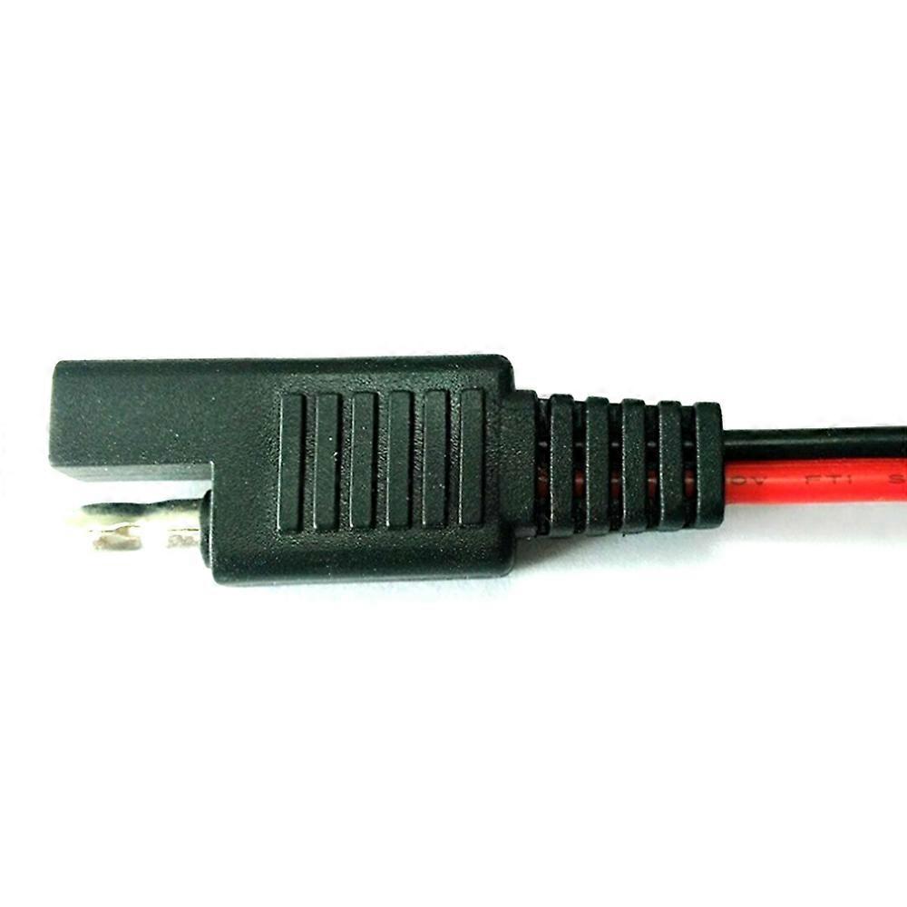 2PCS 18AWG 30CM 10A Solar Battery Panel SAE 2-Pin SAE Quick Disconnect Plug Cable Extension Cable