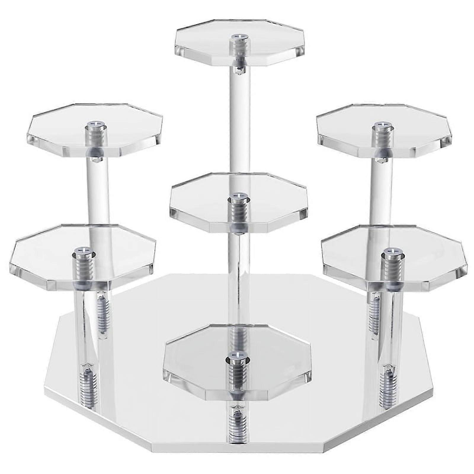 Acrylic Risers Display Stand, Perfume Organizer and Cupcake Stand