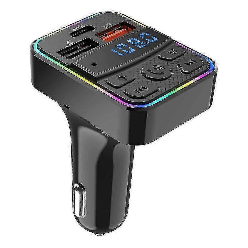 Car Bluetooth Player Bluetooth Receiver 5.1FM Transmitter 3.1A Fast Charging