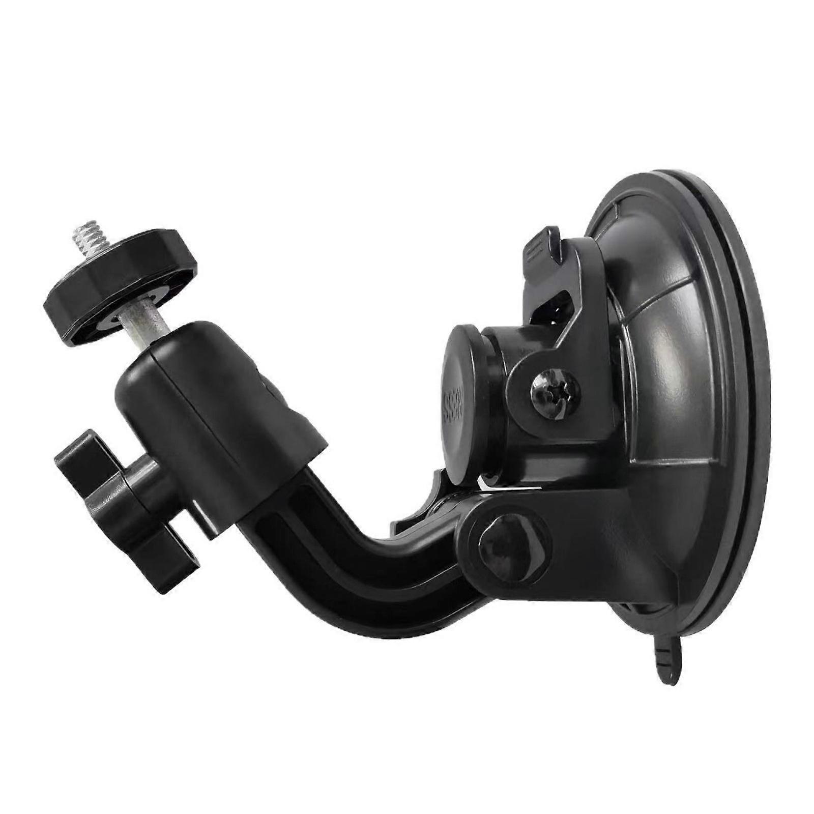 360 Degree Rotatable Dashcam Mount with Strong Suction Cup 1/4 Screw for Car Video Recorders Cameras Multicolor