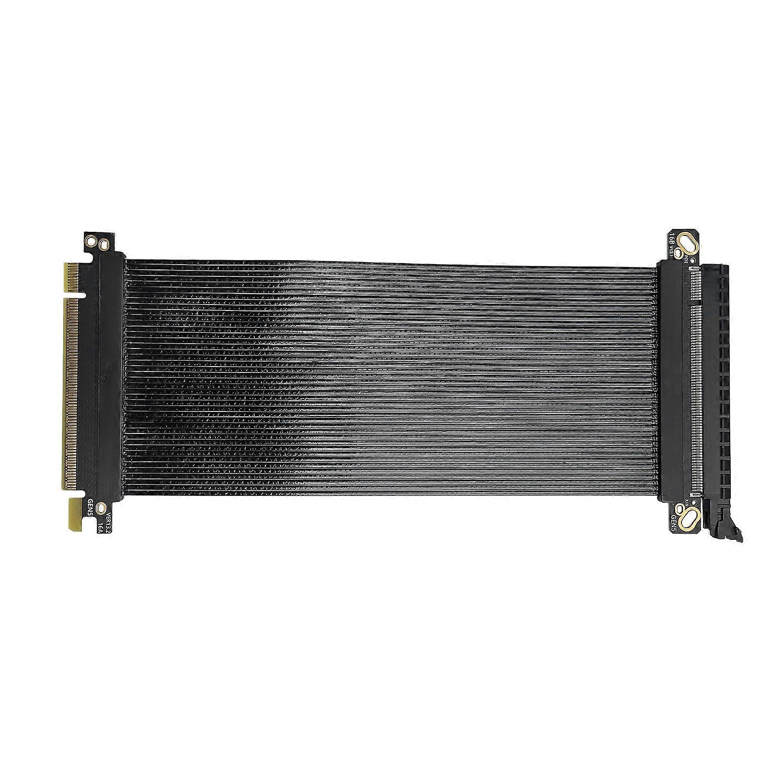 Fast Speed PCIe 5.0 X16 Graphics Extension Cable Shielded Enhances Signal Integrity Multicolor