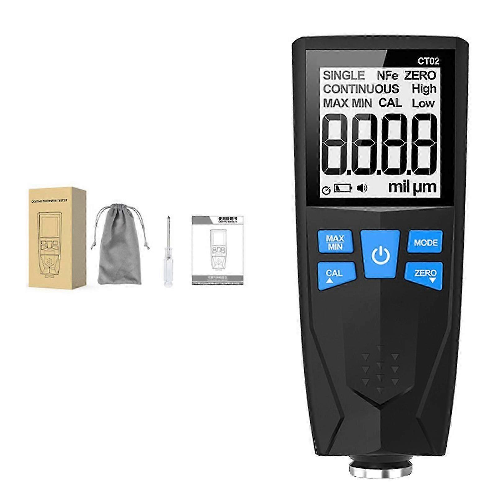 Double use Coating Thickness Tester Automotive Paint Thickness Meter Clear Display Compatible Iron Aluminum in Automotive Paint