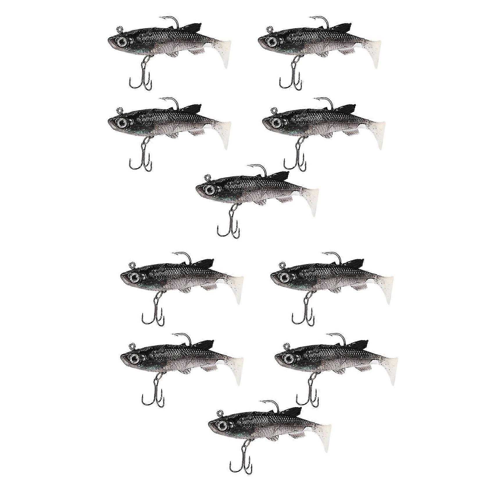 10 teile/los Weicher Köder 8 cm 14g Wobbler Künstliche Köder Angelköder Seebarsch Karpfenangeln