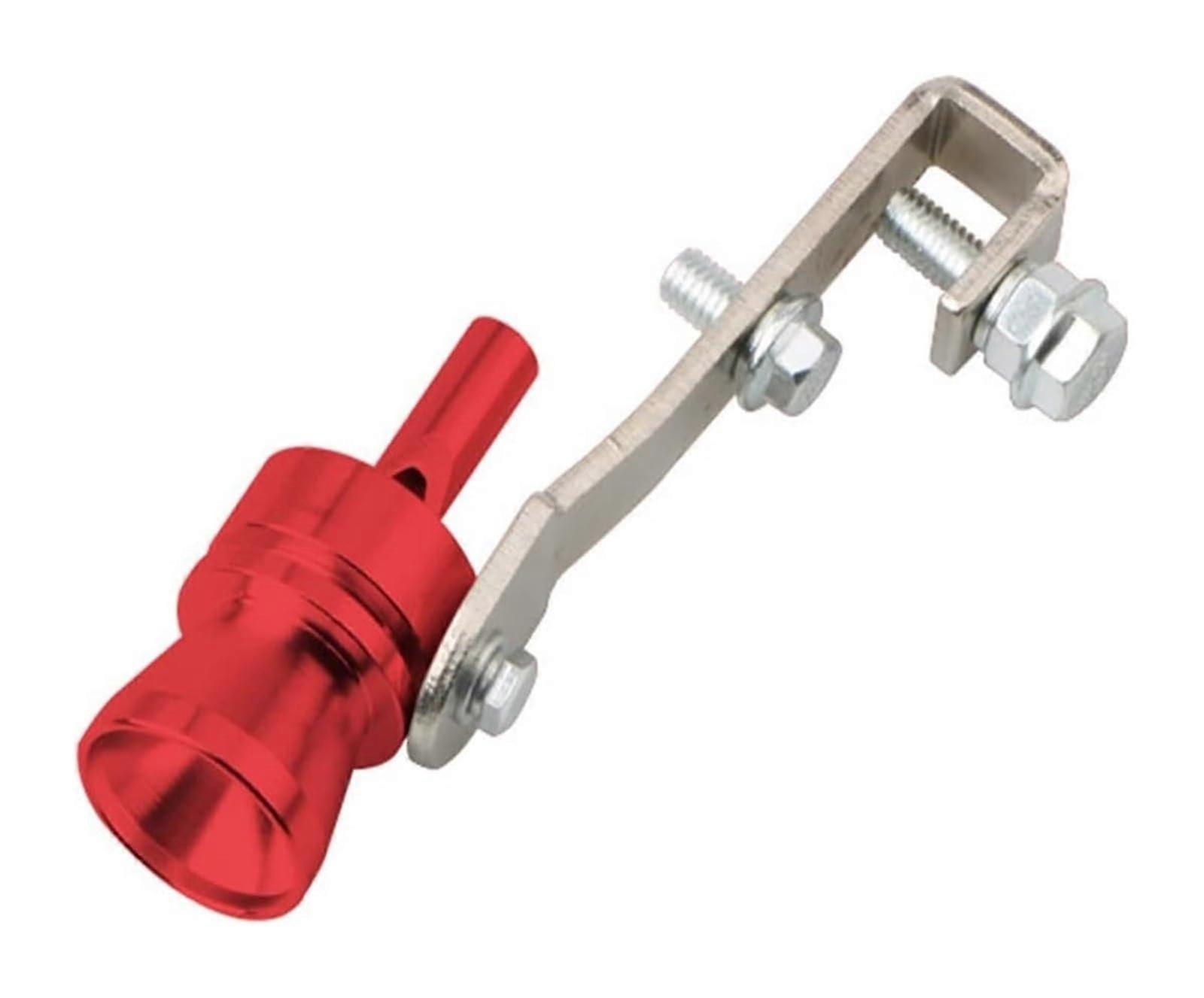 Exhaust Tips Universal Car Exhaust Tip 1Pc Red M Sound Simulator Turbo Whistle For Refit Device Exhaust End Pipe