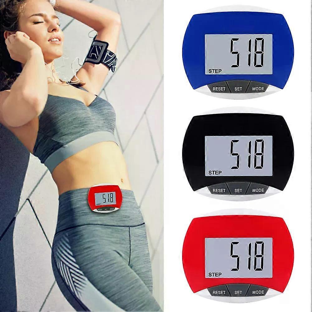 Walking Distance Step Pedometer Digital LCD Display Running Distance Monitor Multifunction Step Counter for Men Women Kids Adult