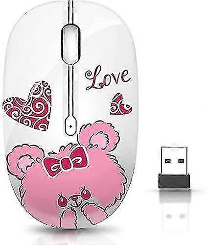 Wireless Mouse With Receiver For Pc, Laptop, Notebook, Computer, Macbook, Less Noise, Portable Mobile Optical Mice