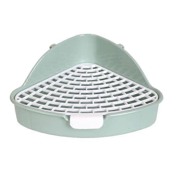 Rabbit Litter Box - Animal - Green - Durable Material - Medium Size - Hygienic Design