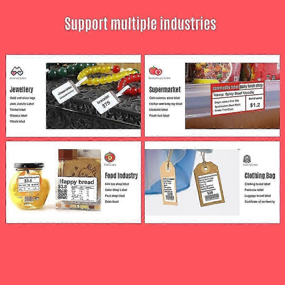 Niimbot White Blank Thermal Printing Paper Roll for B21 Label Printer Barcode Price Size Name Label