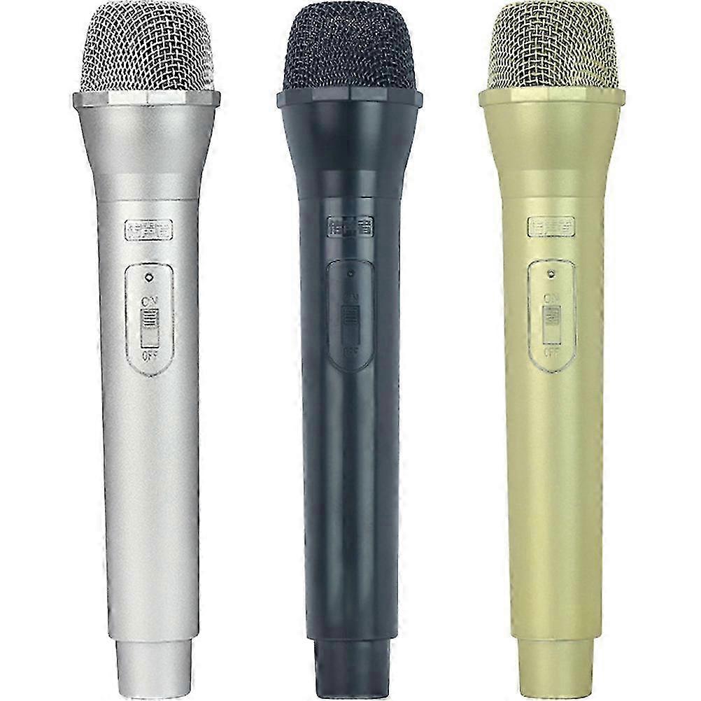 3pcs Simulated Microphone Props for Role Play, Stage Performances, Birthdays, and Classroom Events