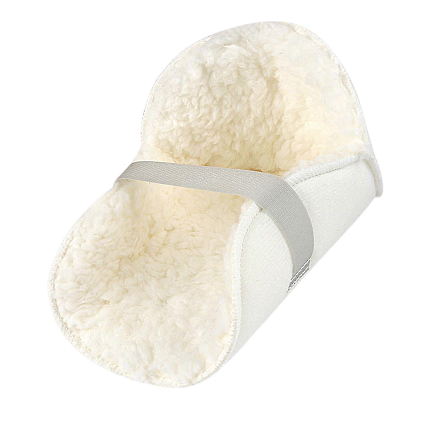 Heel Support Pad Post Operation Heel Protector Lightweighted and Breathable Fleece Ankle Support Sleeve  Cream Universal code