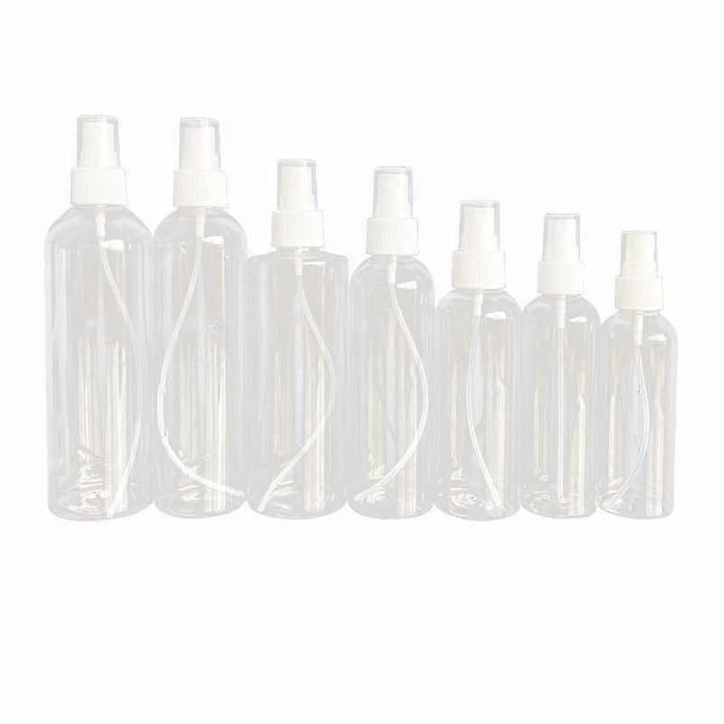 3pcs Spray Bottles 150ml Clear Empty Fine Mist Plastic Mini Travel Bottle Set Small Refillable Containers