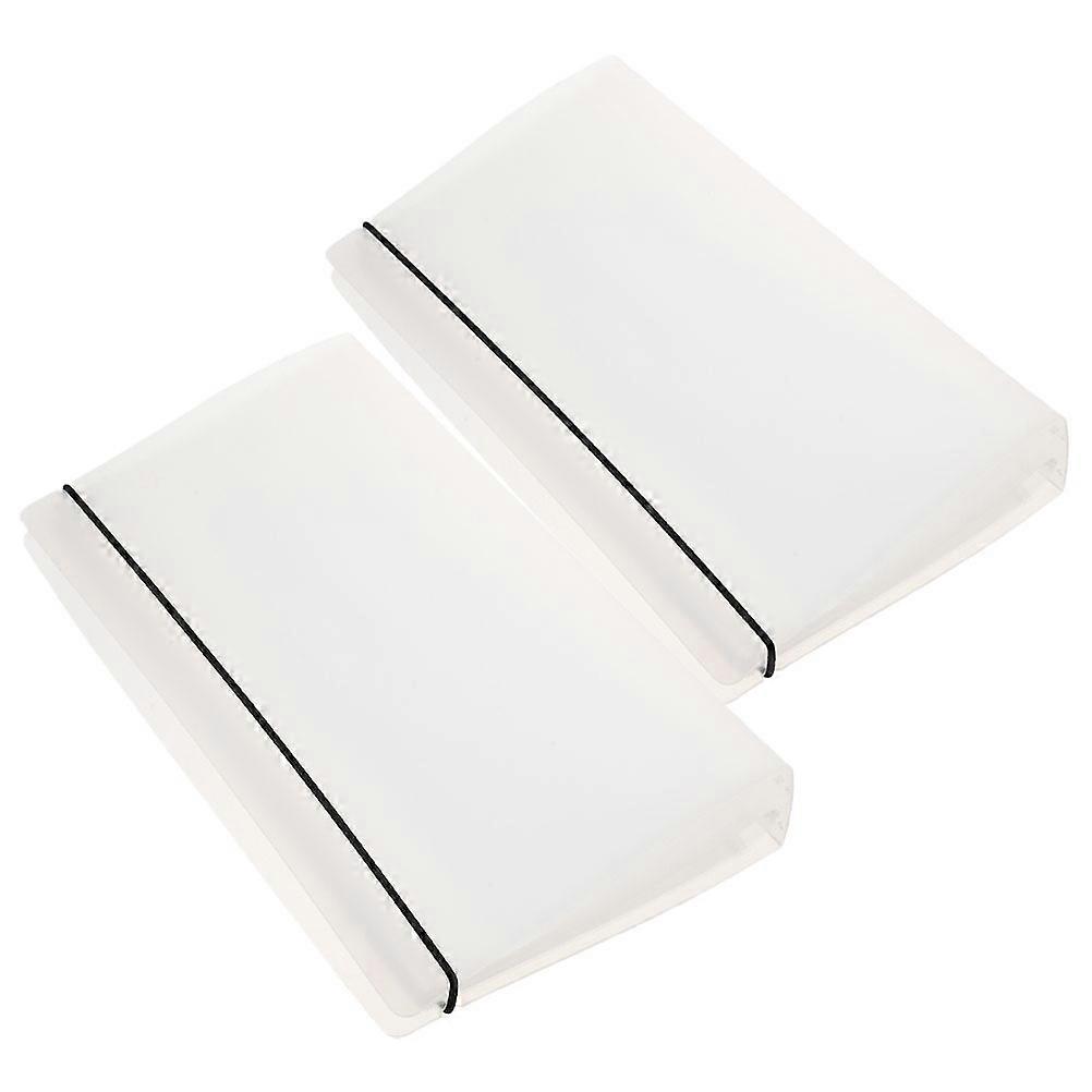 Transparent Multi-Function Loose-Leaf Album for Movie Ticket Organizer 2Pcs