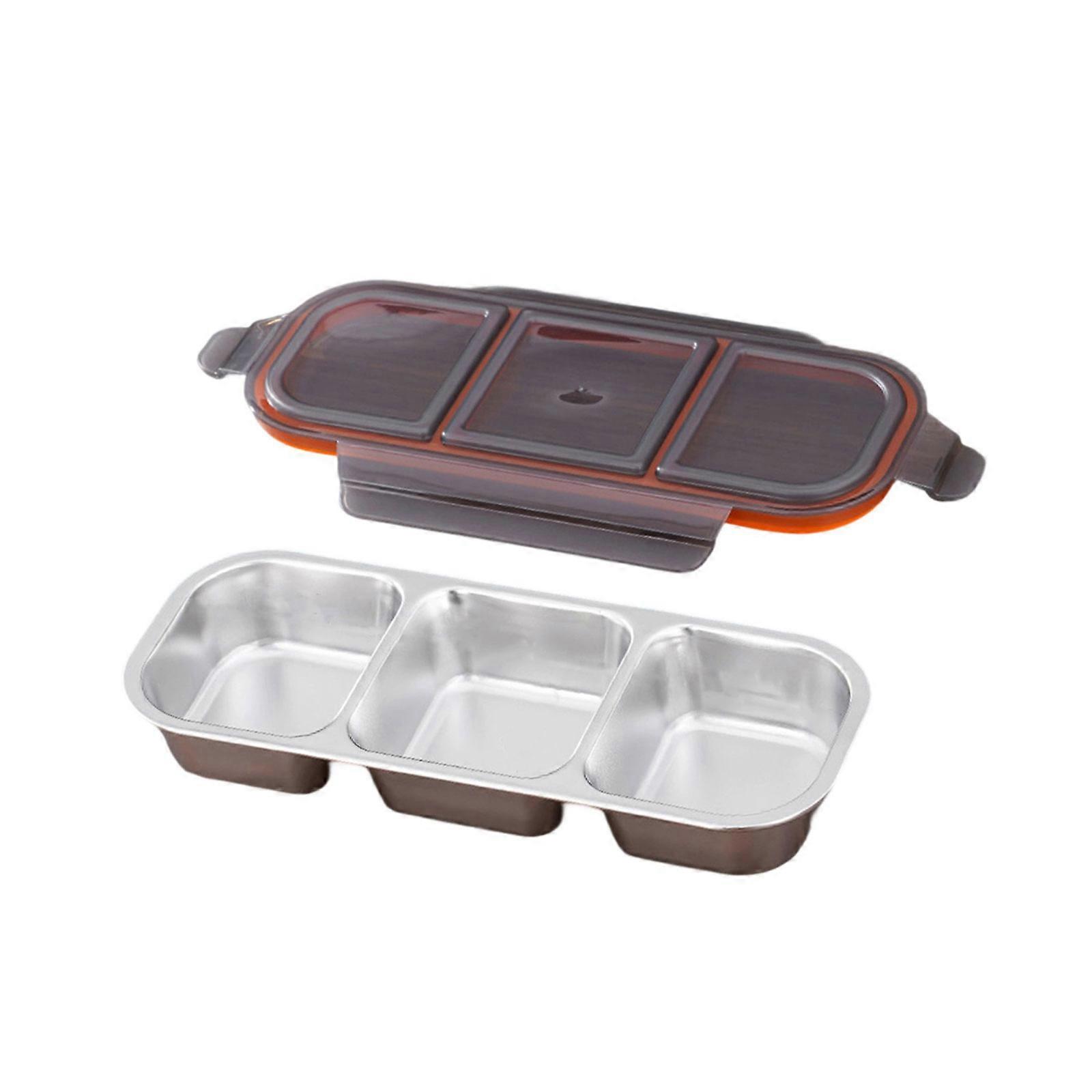 Stainless  Lunch Container  Multicompartment Lunchbox Boxes For Meal Prepping School Office Gym Use Multicolor