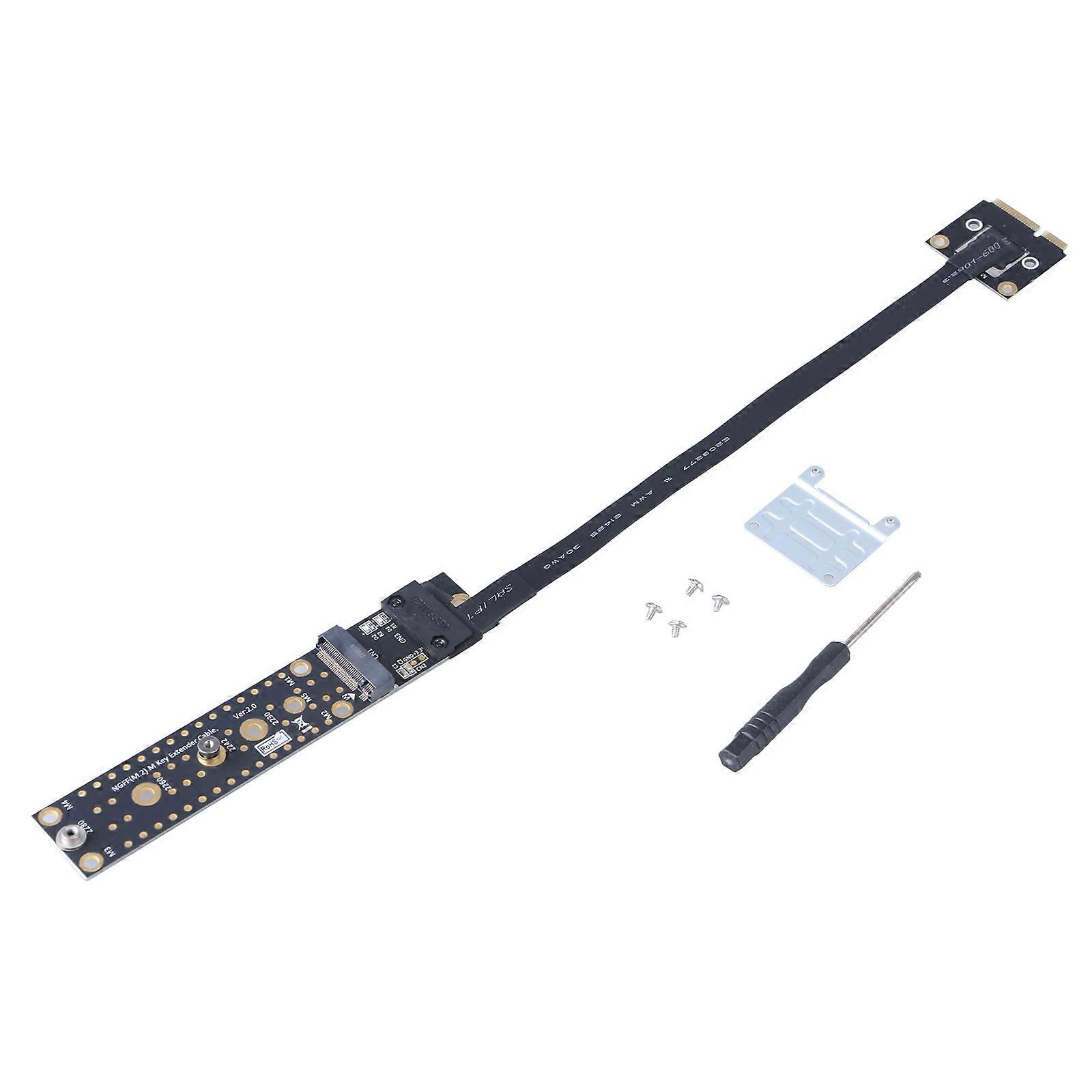 Small PCIE Male To M.2 Key M Female Adapter Converters, Enhances Your PCIE Experience Highly Speed Data Transmission Multicolor